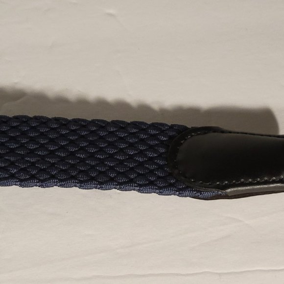$55 Nike G Flex Webbed Braided Golf Belt Dark Blue NWT Medium (36-38) - Picture 6 of 6